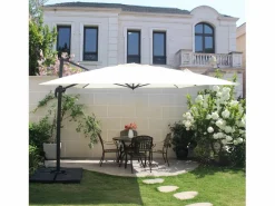 Concept-Usine Sombrilla|Parasol excéntrico rectangular 3 x 4 m giratorio en 360° crudo CESARE