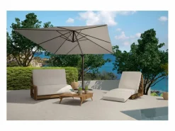 Concept-Usine Parasol excéntrico 3x4 m CESARE Gris New