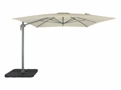 Sweeek Sombrilla|Parasol 3x4m rectangular desplazado crudo