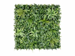 Vente-unique Pared vegetal sintética , protección anti-UV, pack de 1m², DELVIN Verde
