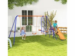 Parque de juegos infantil Fly 4 en 1-3 A 180x367x192 cm^Outsunny Outlet