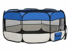 Clicnbuy Seguridad Para Mascotas|Parque de perros plegable y bolsa transporte 145x145x61cm