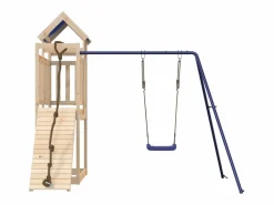 Parque infantil de exterior de madera maciza de pino ES814138 Marru00f3n Best