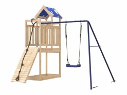 Parque infantil de exterior de madera maciza de pino ES814138 Marru00f3n Best