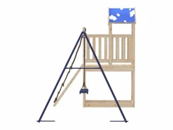 Parque infantil de exterior de madera maciza de pino ES814138 Marru00f3n Best