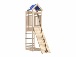 Parque infantil de exterior de madera maciza de pino ES107275^ Outlet