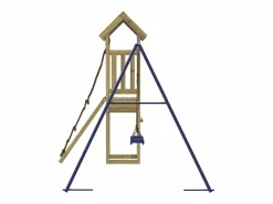Columpio|Parque infantil de exterior madera de pino impregnada ES173904