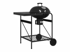 vidaxl Barbacoa|Parrilla al aire libre con rueda 91 x 71 x 107 cm Metal