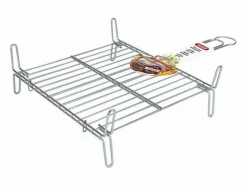 Basic Materiales Y Utensilios De Cocina|Parrilla Bbq Algon Doble Acero - Medida 25 x 30 cm