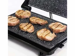 Parrilla eléctrica Cecotec Rock´nGrill 750 Full Open 750W inox/negro Transparente Discount