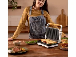 Pequeño Electrodoméstico|Parrilla eléctrica Cecotec Rock'nGrill 1200 Wood 1300W piedra RockStone blanco