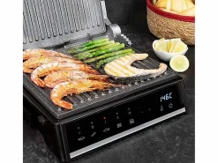 Parrilla eléctrica Cecotec Rock'nGrill Smart 2000W panel táctil inox/negro Plateado Hot