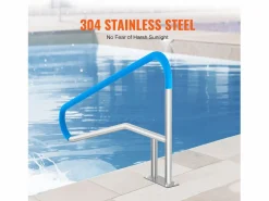 Accesorio Piscina|Pasamanos de Piscina SucceBuy de Acero Inoxidable de 142×94.5 cm para Spas y Piscinas