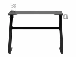 Garden Furniture Paul-François-Alain Escritorio gaming con patas forma ZZ 110x60x75cm Negro