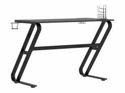 Garden Furniture Paul-François-Alain Escritorio gaming con patas forma ZZ 110x60x75cm Negro