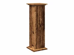 Pedestal con almacenamiento de madera vieja de ingeniería de madera Marru00f3n Outlet