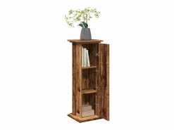 Pedestal con almacenamiento de madera vieja de ingeniería de madera Marru00f3n Outlet