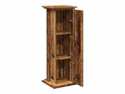 Pedestal con almacenamiento de madera vieja de ingeniería de madera Marru00f3n Outlet