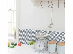 Draeger Sticker|Pegatinas de azulejos 15 X 15 cm - Triángulos y blanco