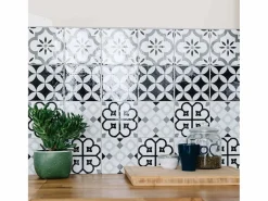 Draeger Sticker|Pegatinas de azulejos 15 X 15 cm - Triángulos y blanco