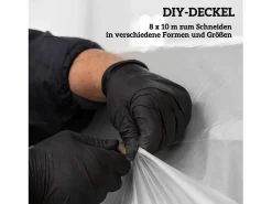 Invernadero De Jardín|Película de invernadero de 8 x 10 m de grosor con protección UV, resistente al agua, para túneles de cultivo de plástico (1000 x 800 x 1 cm)
