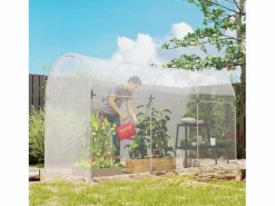 Invernadero De Jardín|Película de invernadero de 8 x 10 m de grosor con protección UV, resistente al agua, para túneles de cultivo de plástico (1000 x 800 x 1 cm)