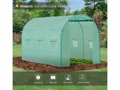 Invernadero De Jardín|Película de polietileno para túnel de jardín, 6 ventanas, (300x200x200 cm)