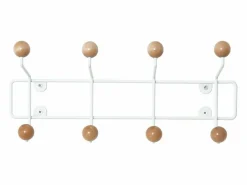 Pt Living Perchero|Percha de madera Saturnus de 8 ganchos Madera blanca y clara