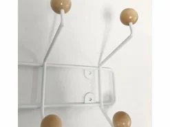 Pt Living Perchero|Percha de madera Saturnus de 8 ganchos Madera blanca y clara