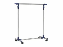 Mueble Perchero|Perchero ajustable acero inoxidable 165x44x150 cm ES673199
