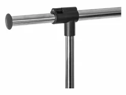 5five Perchero Burro Icare con Ruedas Extensible y Gris 120 cm Negro