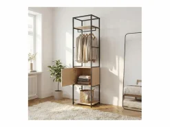 Perchero cerrado de madera y metal W50 x H200 cm JUNIO^ Clearance