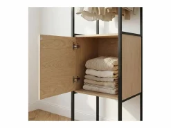 Perchero cerrado de madera y metal W50 x H200 cm JUNIO^ Clearance