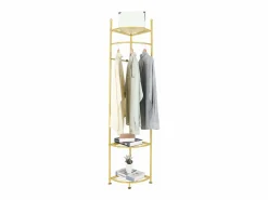 Fativo Burro Para Ropa|Perchero con patas de esquina, perchero con estante, recibidor guardarropa 44,5x174cm