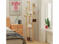 Perchero con patas para ropa de casa, dormitorio, salón, 40 x 40 x 170 cm^Fativo Online