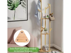 Perchero con patas para ropa de casa, dormitorio, salón, 40 x 40 x 170 cm^Fativo Online
