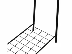 Helloshop26 Burro Para Ropa|Perchero con superficie de almacenamiento 144,5 x 89 x 32,5 cm 03_0008137