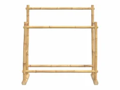 Burro Para Ropa|Perchero de bambú 100x30x100 cm con 2 barras para colgar, estable, duradero y multifuncional