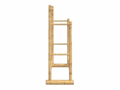 Burro Para Ropa|Perchero de bambú 100x30x100 cm con 2 barras para colgar, estable, duradero y multifuncional