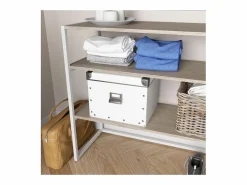 Perchero de buhardilla KADRA 100x85cm con estantes Blanco Online