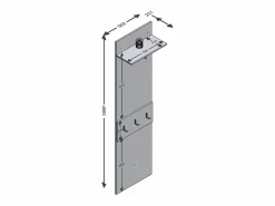 Calicosy Mueble Perchero|Perchero de entrada 1 estante 3 perchas Verona 3 - H188 cm