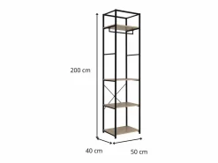 Perchero de madera y metal 50x200cm JUNIO^ Clearance