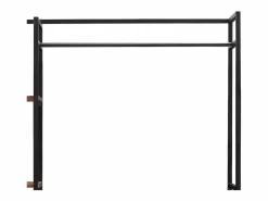 Perchero de metal y MDF 180 x 120 x 40 cm efecto nogal 03_0008134^Helloshop26 Hot