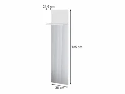 Vicco Perchero de pared 36x21.6x135 siri Blanco Online