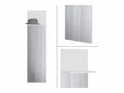 Vicco Perchero de pared 36x21.6x135 siri Blanco Online
