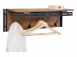 Perchero de pared -A27 Estructura 3D, Aspecto roble salvaje^MCW Best