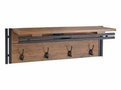 Perchero de pared -A27 Estructura 3D, Aspecto roble salvaje^MCW Best
