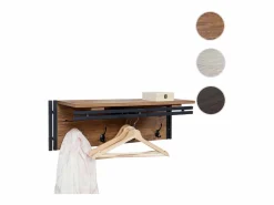Perchero de pared -A27 Estructura 3D, Aspecto roble salvaje^MCW Best