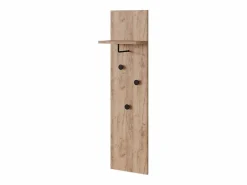 Vicco Perchero de pared roble dorado 36x21.6x135 siri Color natural oscuro