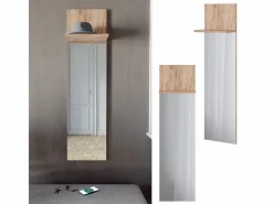 Perchero de pared roble dorado 36x21.6x135 siri^Vicco New
